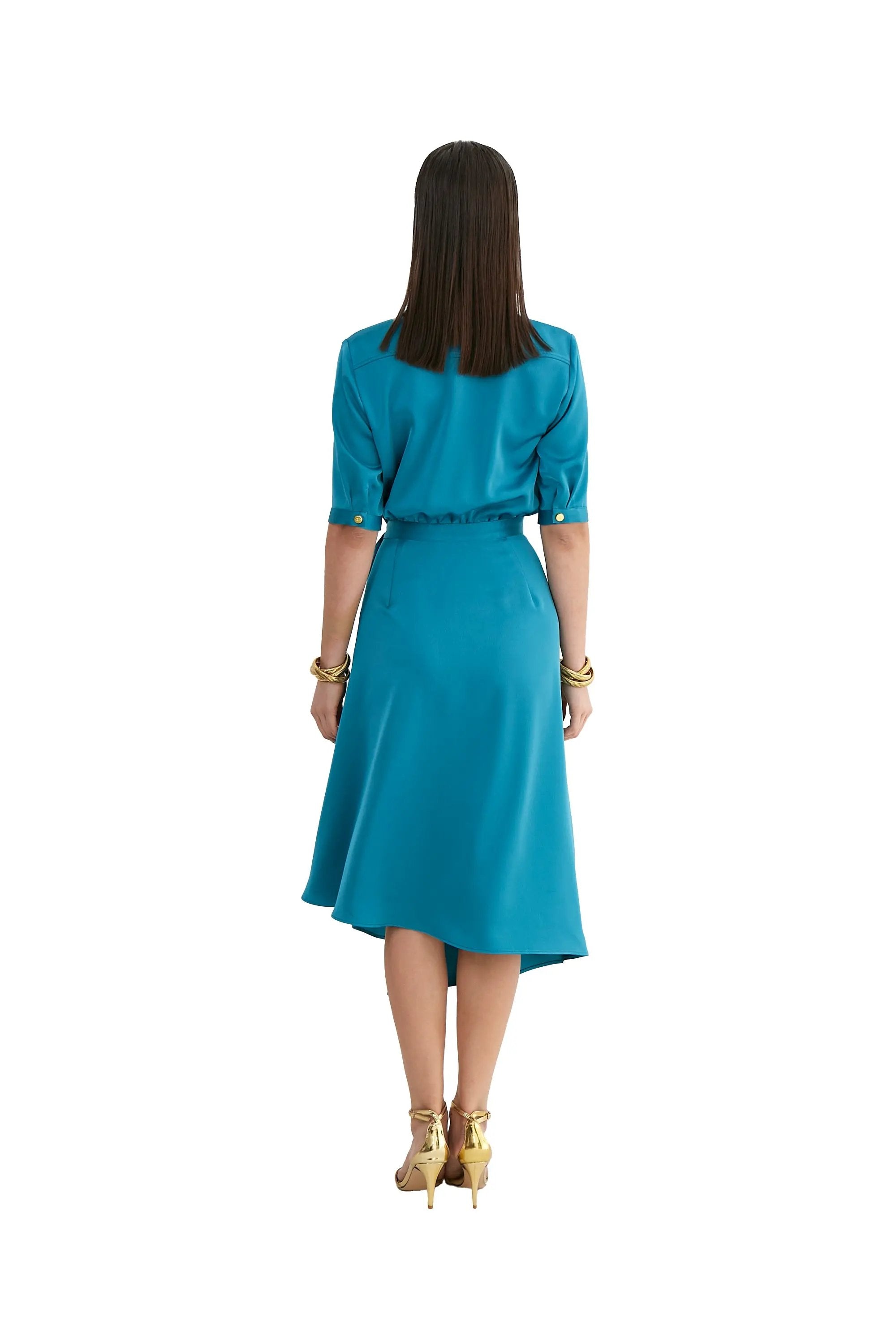 Ladies' Spring and Summer V-neck Belt Versatile Dess with Temperament ULA